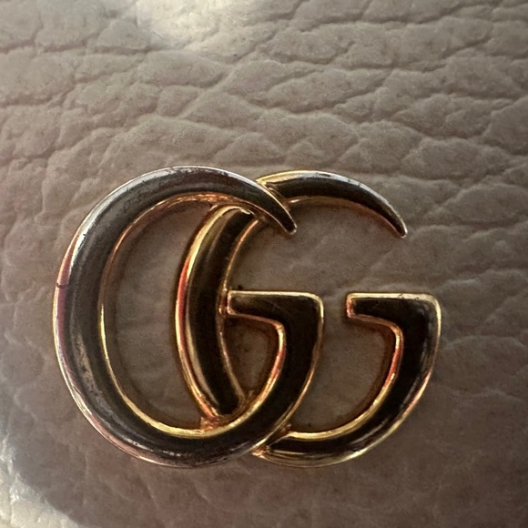 EGA GUCCI GG Marmont Quilted Leather Bifold Wallet Ivory - Picture 2 of 12